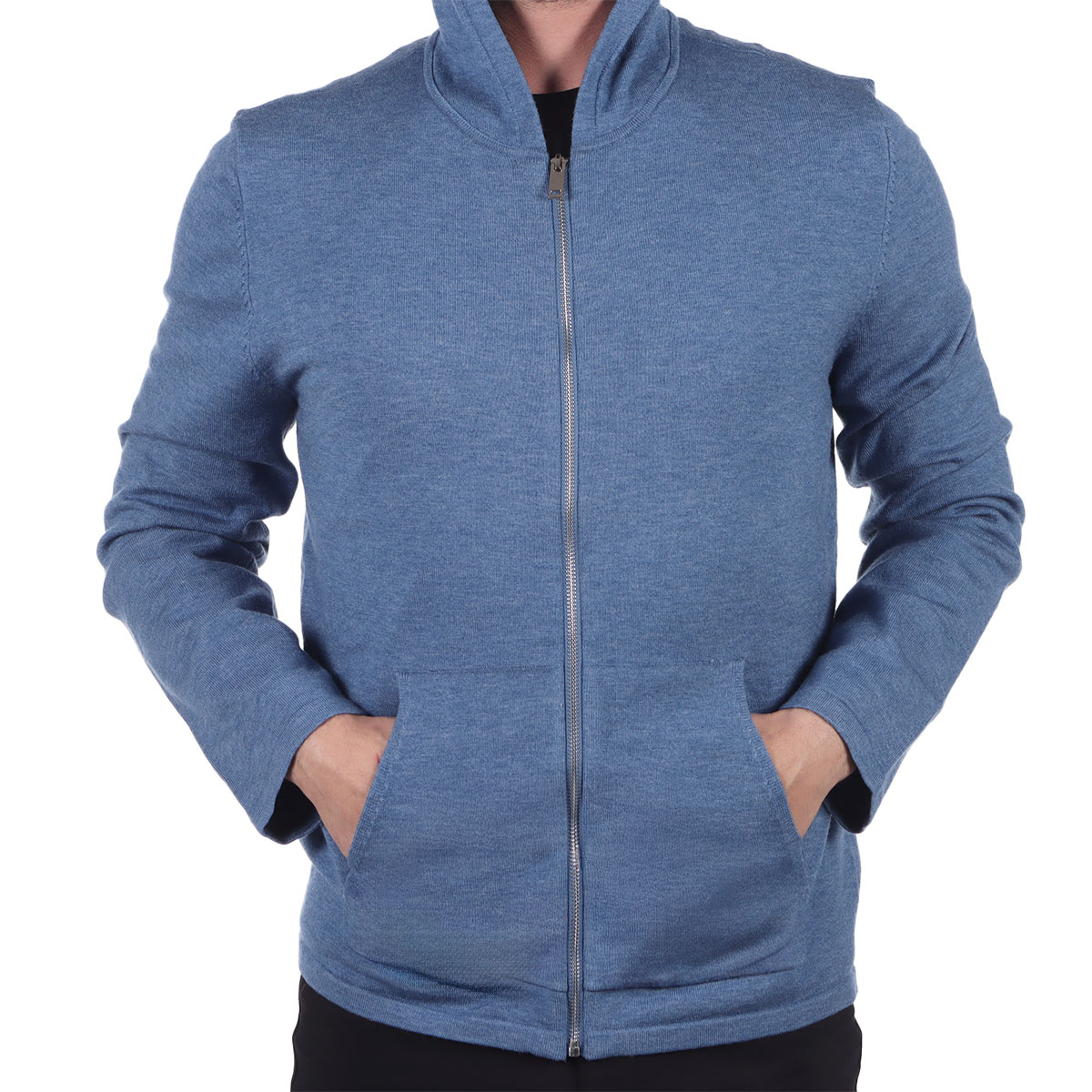 Sudadera Abierta con Capucha Bruno Magnani para Hombre image number null