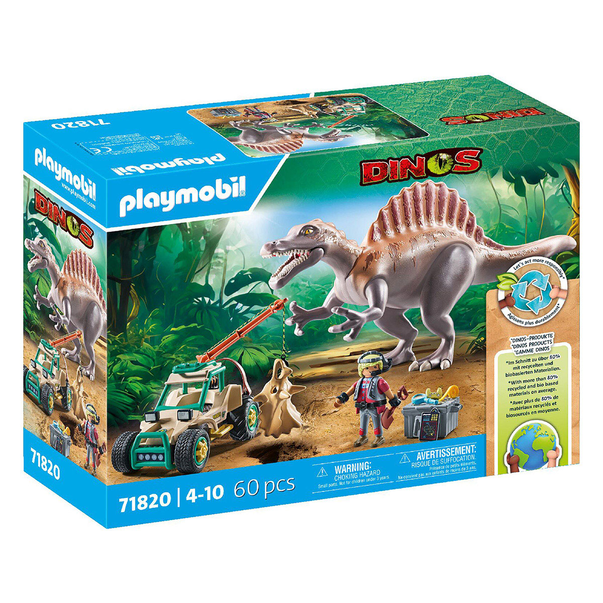 Ataque Del Spinosaurio Playmobil image number null