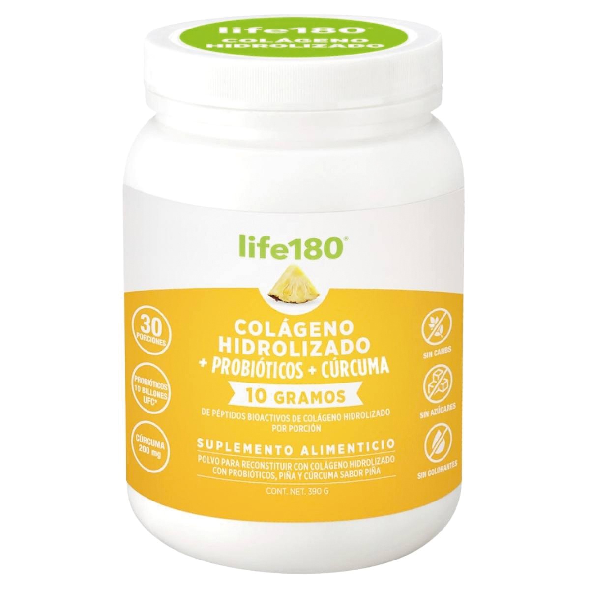 Colageno  Con Probioticos Y Curcuma Life 180 image number null