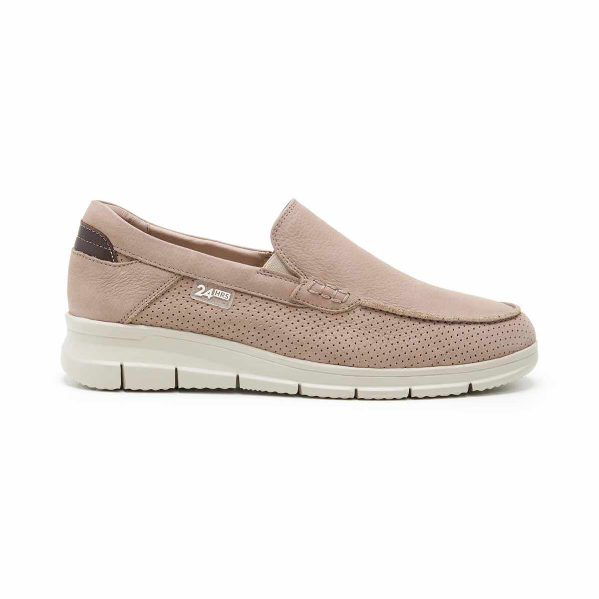 Mocas&iacute;n Estilo N&aacute;utico 24Hrs en Piel Nobuck para Hombre image number null