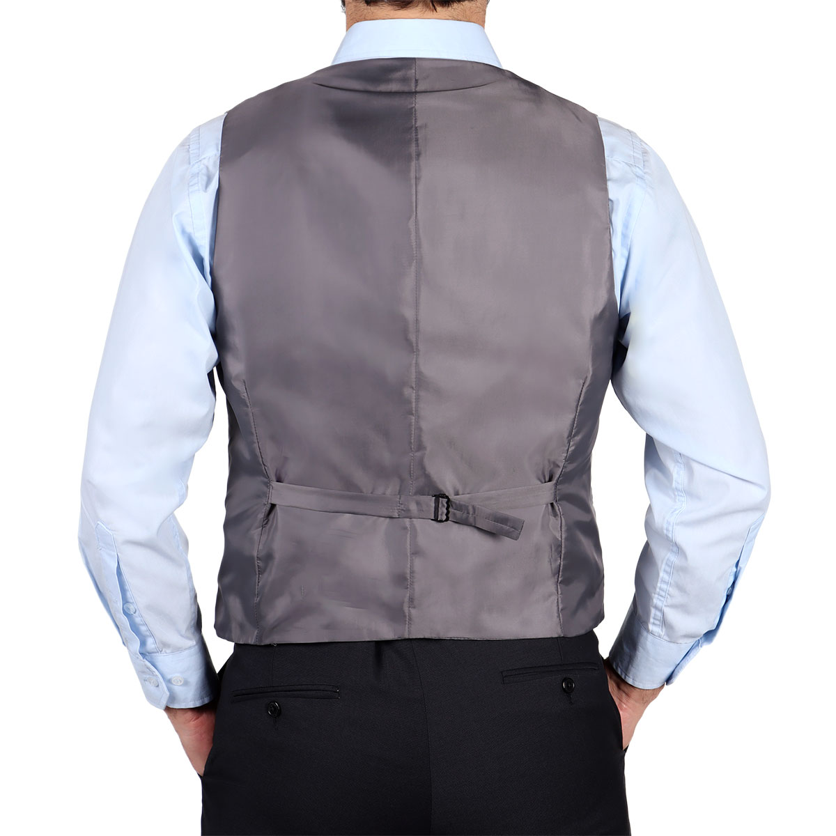 Chaleco Cuadros Cuello V con Botones Bruno Magnani Hombre image number null