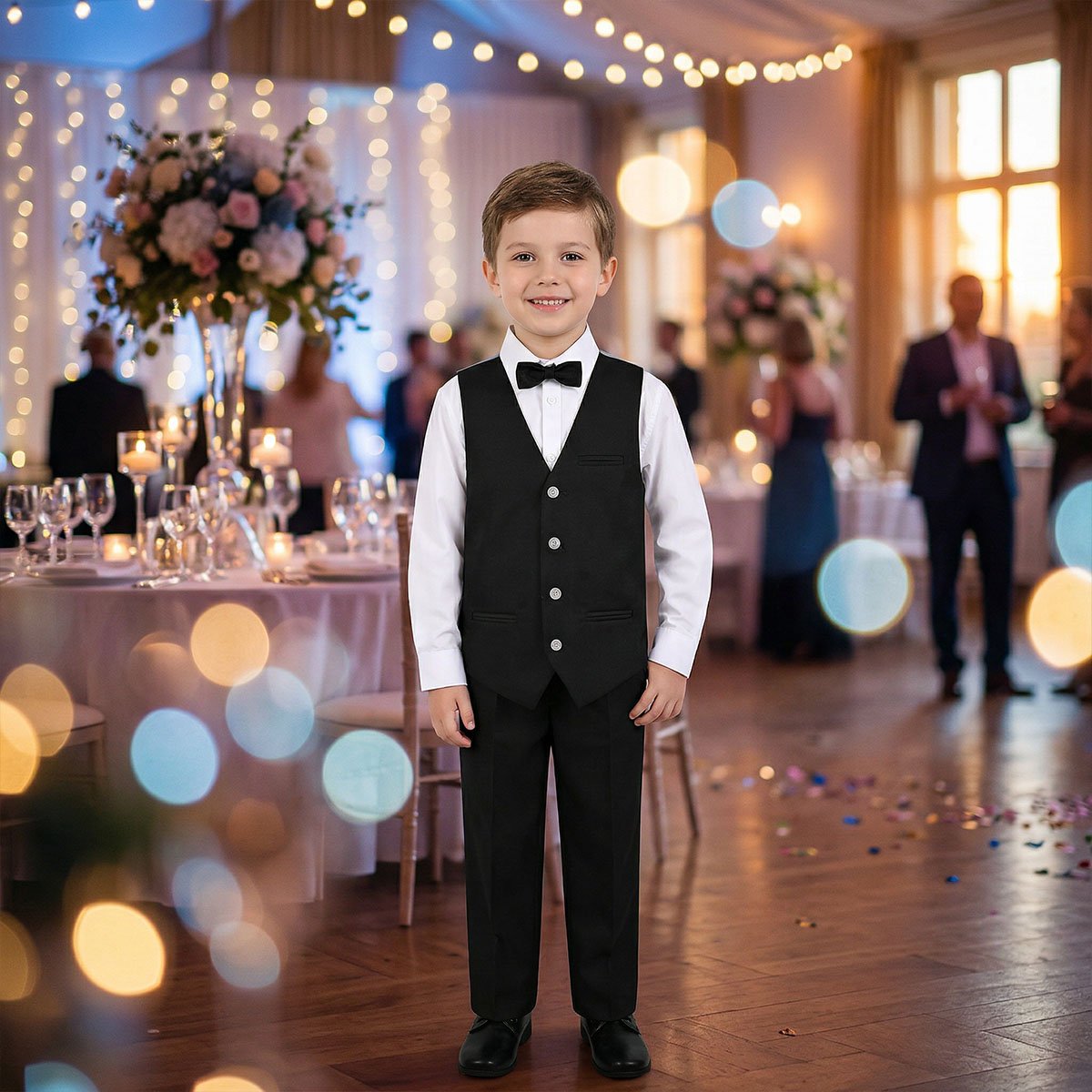 Coordinado Con Mo&ntilde;o 3 Zpas Con Mo&ntilde;o Negro Para Ni&ntilde;o image number null