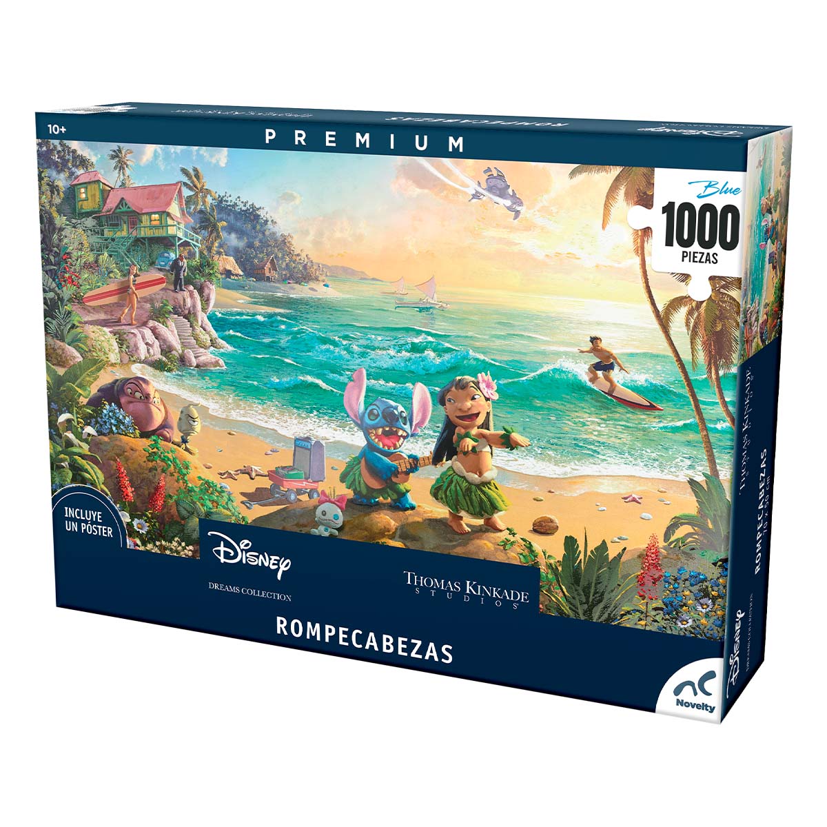 Rompecabezas Premium Lilo Y Stitch Thomas Kinkade 1000 Piezas image number null