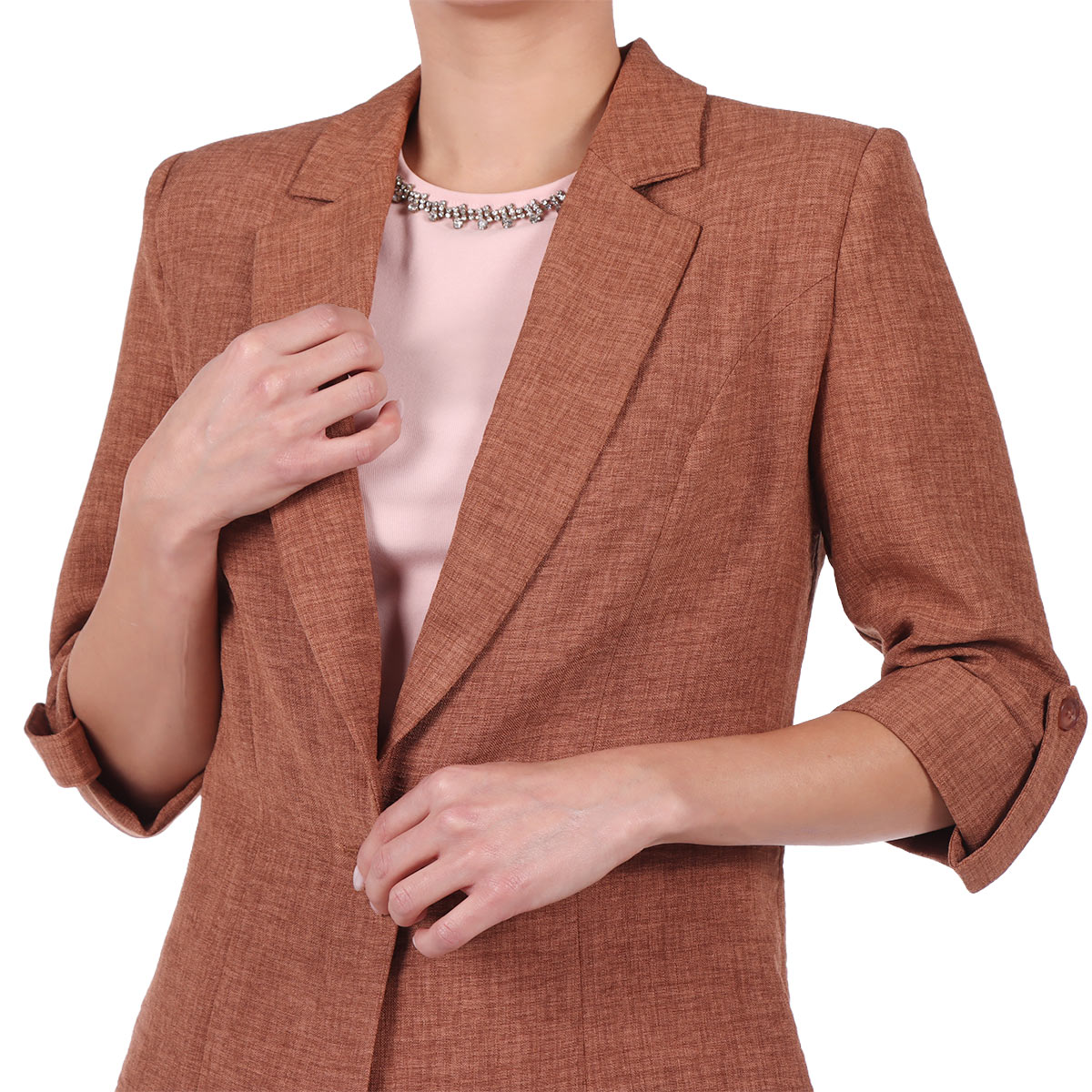 Saco Sin Forro Casual Pavla Mint para Mujer image number null