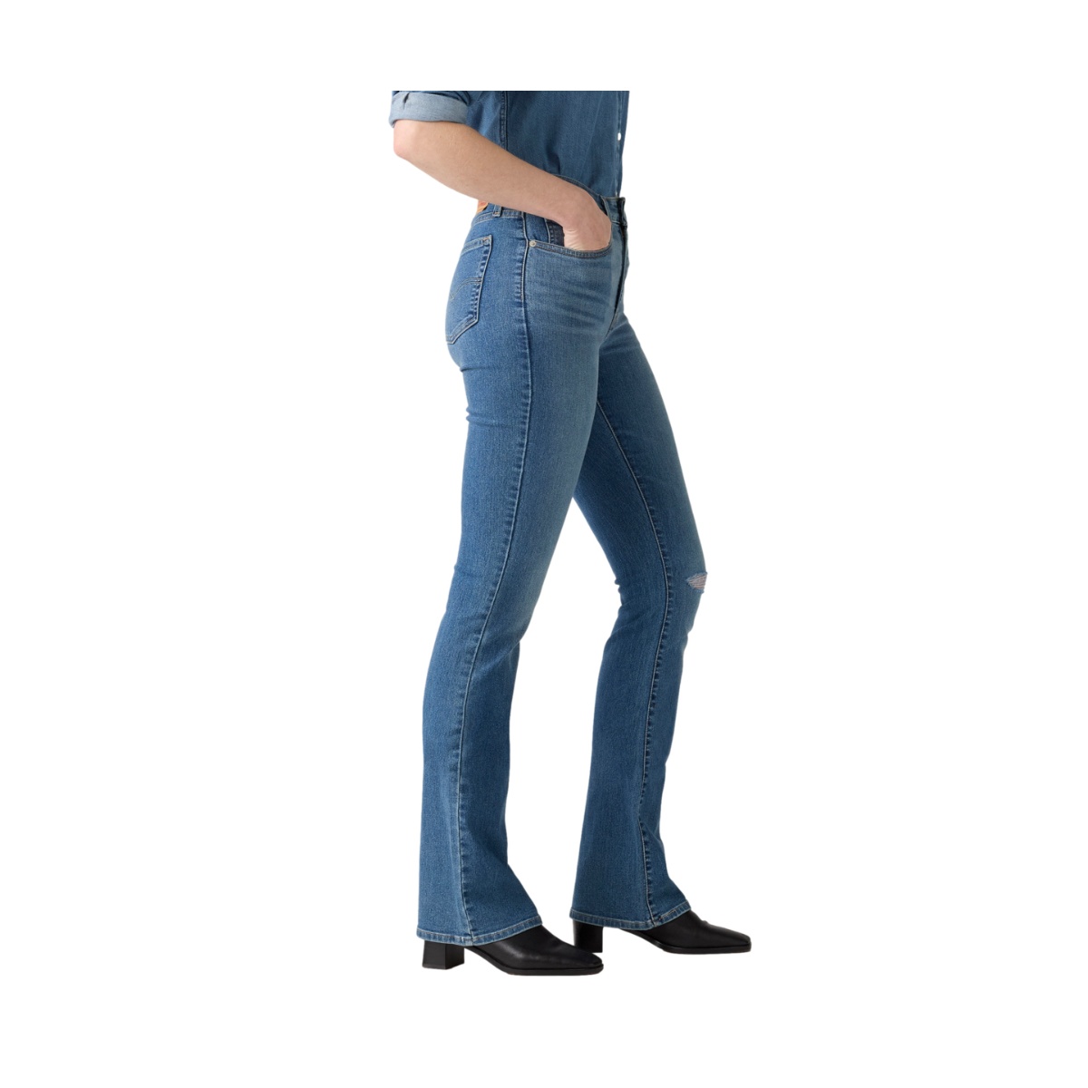 Levi&rsquo;s&reg; 725&reg; Jeans High-Rise Bootcut para Mujer Junior image number null