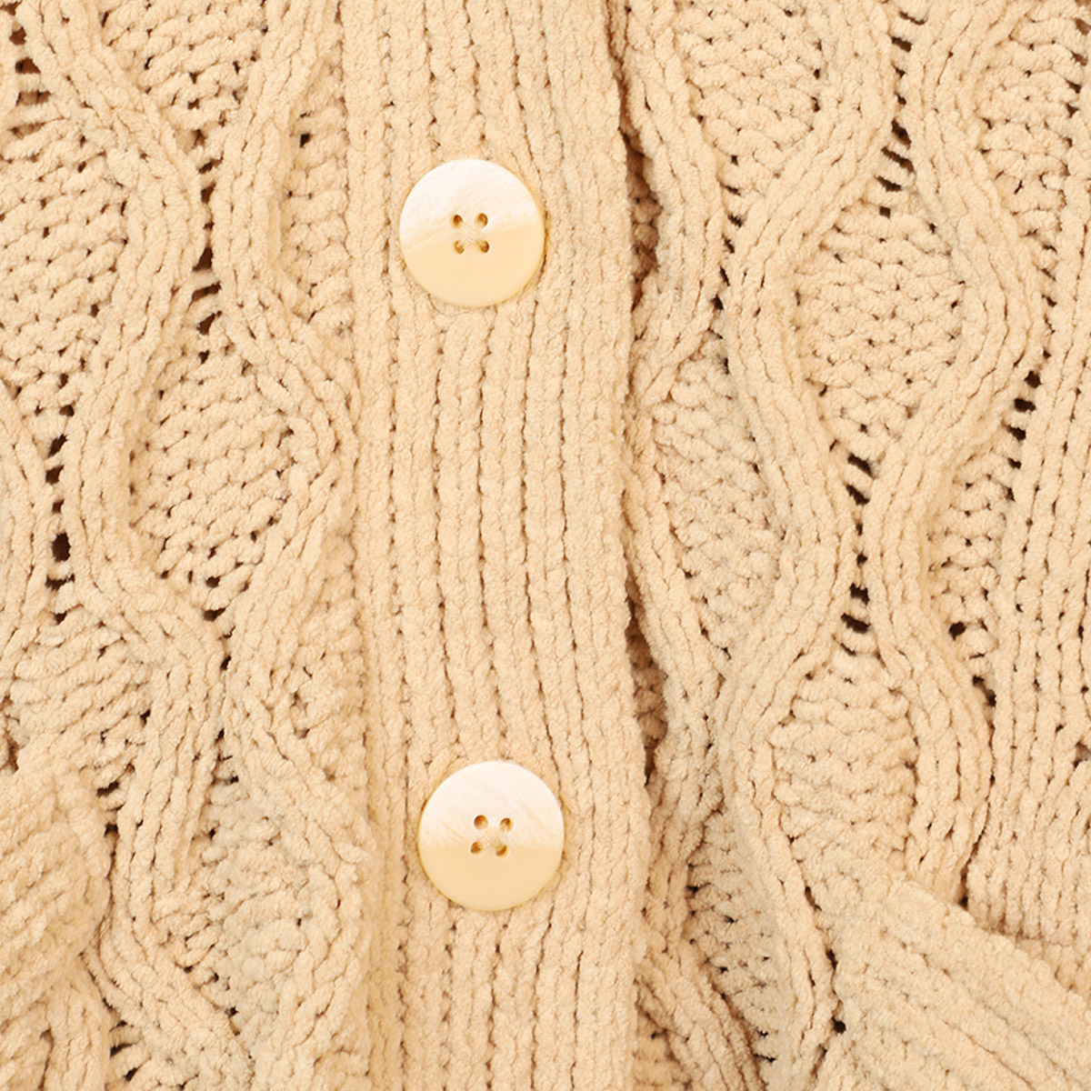 Su&eacute;ter C&aacute;rdigan Chenille Fukka Para Mujer Curvy image number null