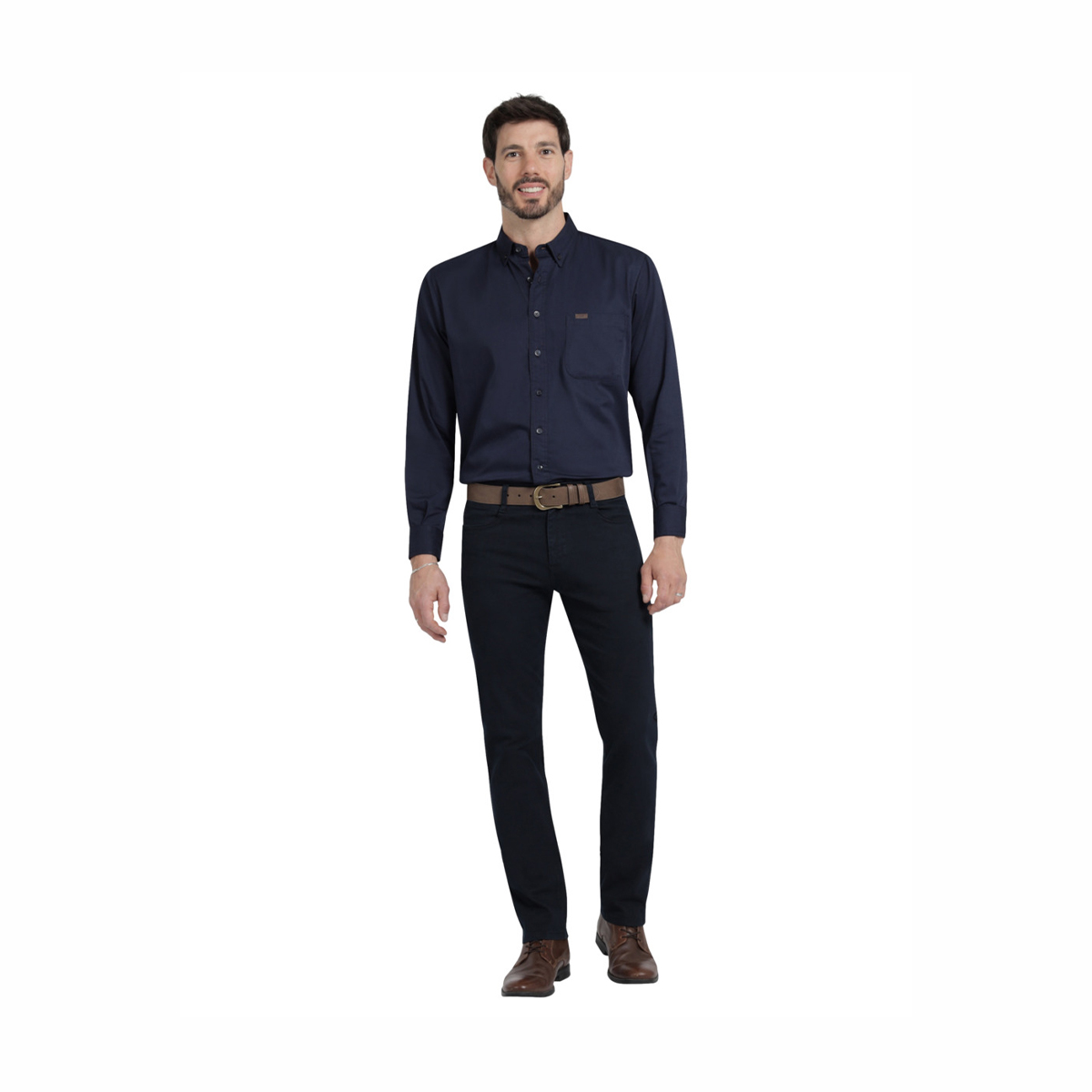 Pantal&oacute;n 5 Pocket Slim Fit Lee Negro para Hombre image number null