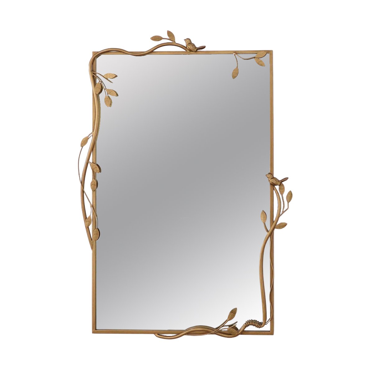 Espejo Sq Vintage Home Bird Gold image number null