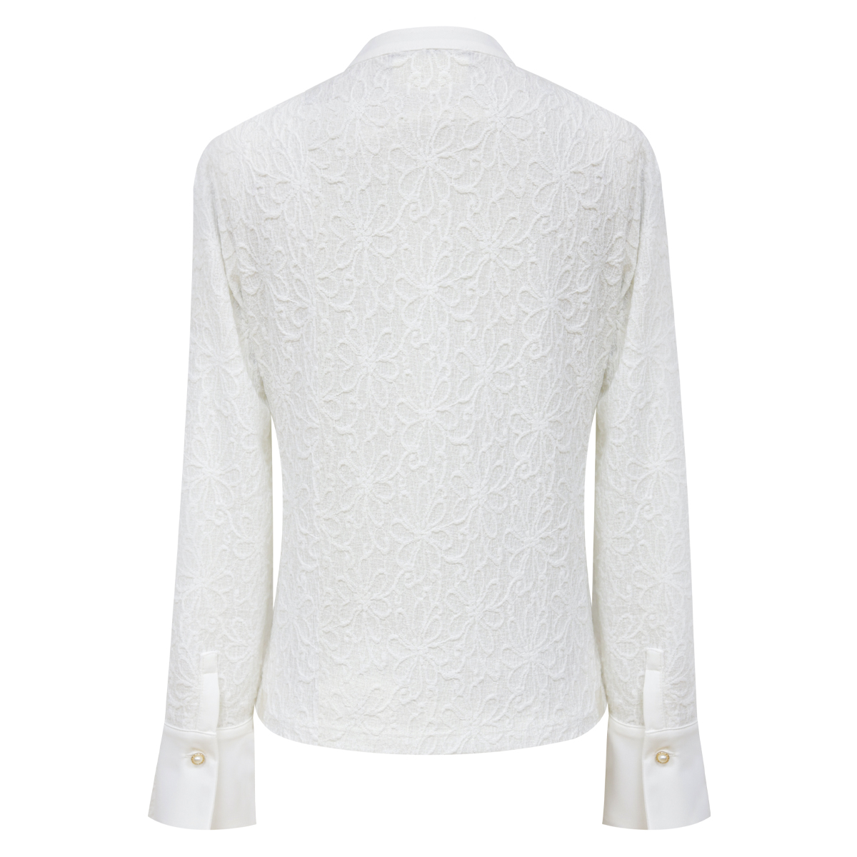 Su&eacute;ter de jacquard floral con botones de perla para Mujer BASEL image number null
