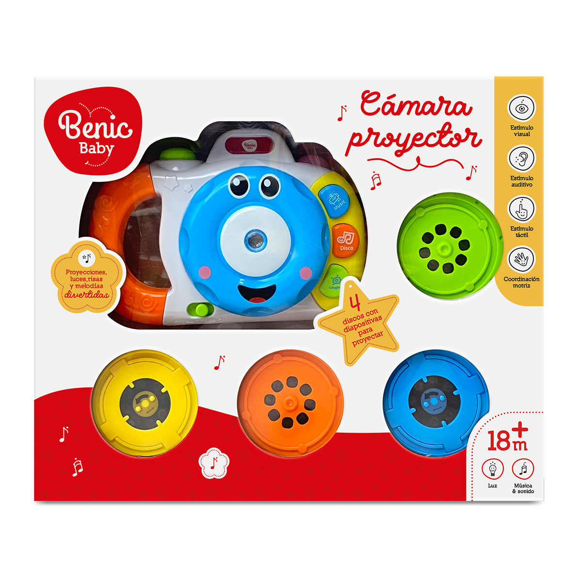Benic Baby Proyector C&aacute;mara Con Luz Sonido Y M&uacute;sica image number null