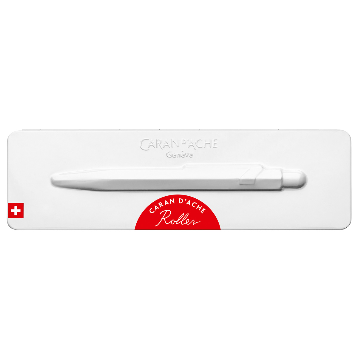 Roller Caran D Ache 849 Rojo Con Estuche Metalico image number null