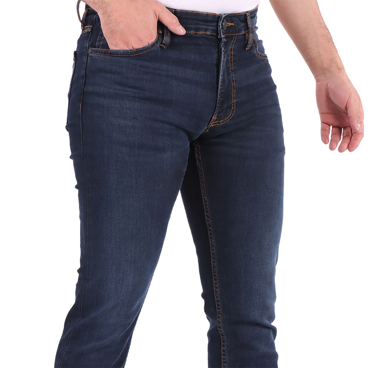 Jeans Slim Fit Deslavado Oscuro OVS para Hombre image number null