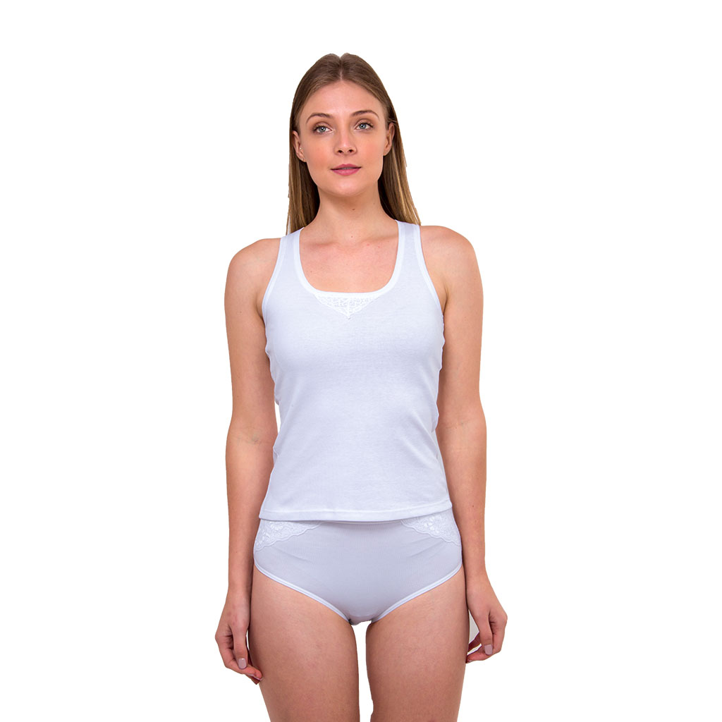 Camiseta Rib Sin Mangas Oscar Hackman para Mujer image number null