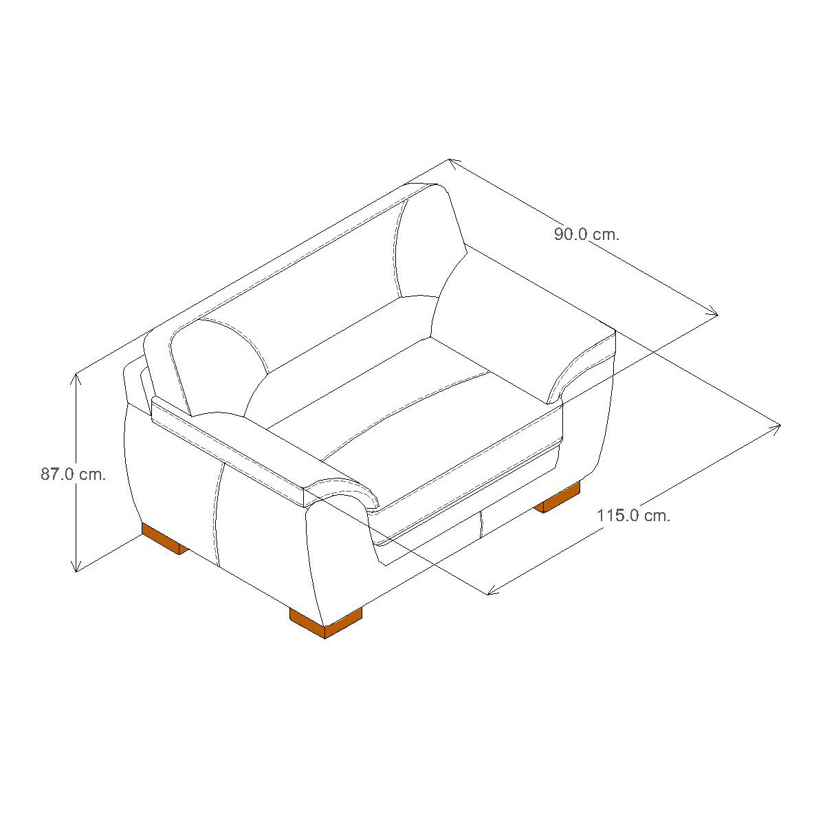 Sill&oacute;n Bond Gris Boal image number null