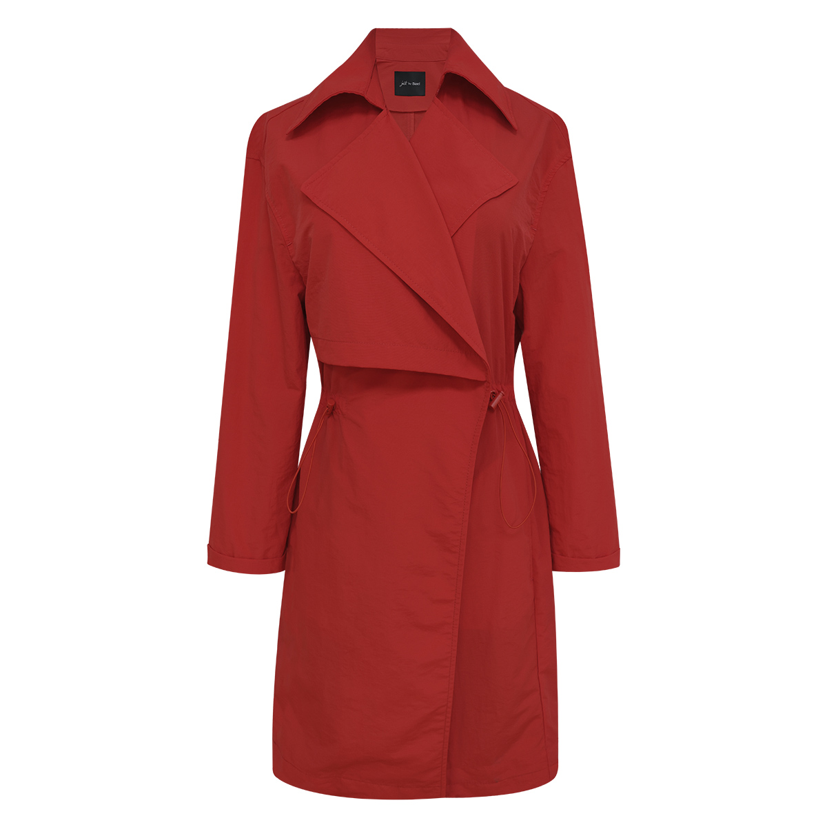 Gabardina larga roja para Mujer Petite JUST BY BASEL image number null