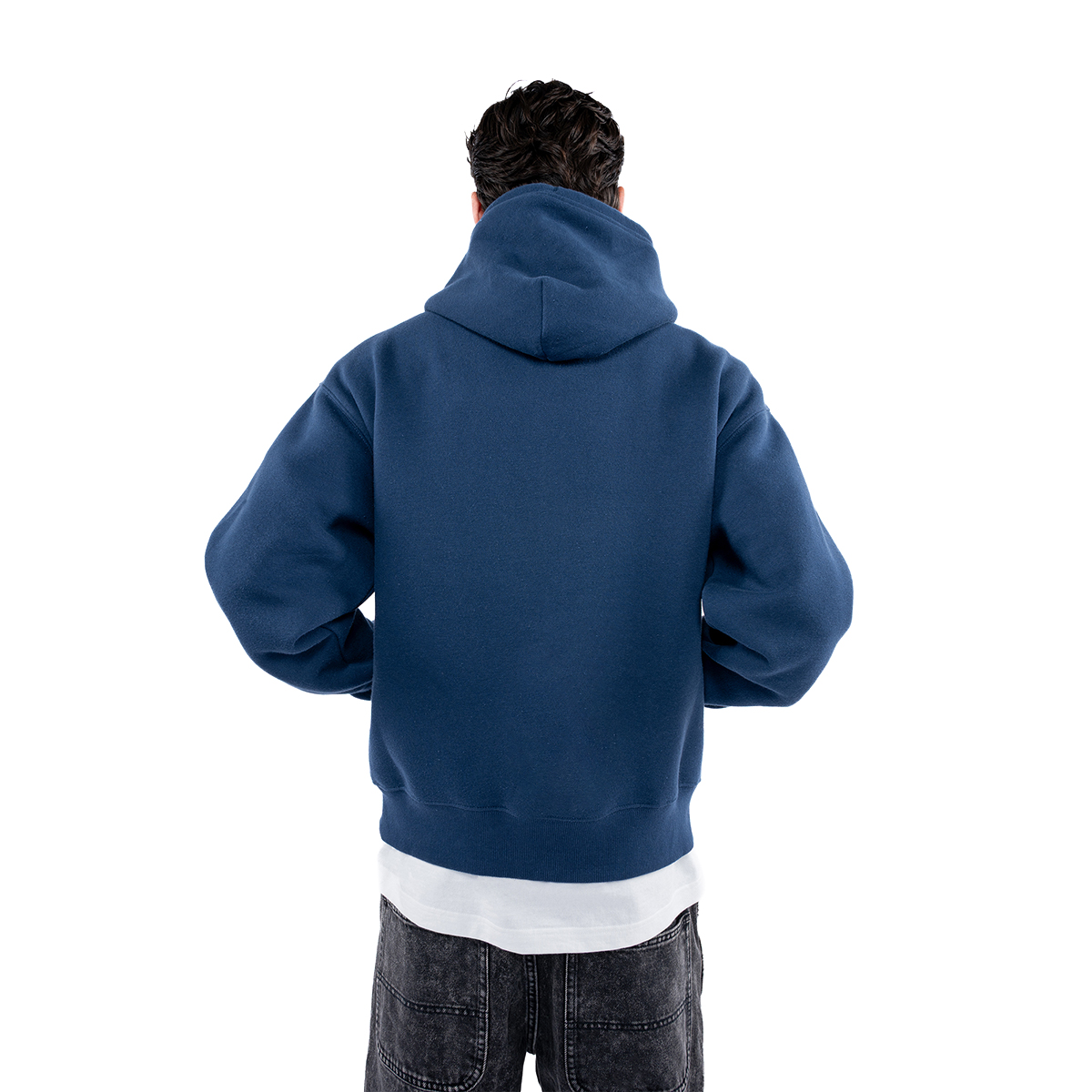 Sudadera con Capucha y Dise&ntilde;o Vans Azul para Hombre image number null