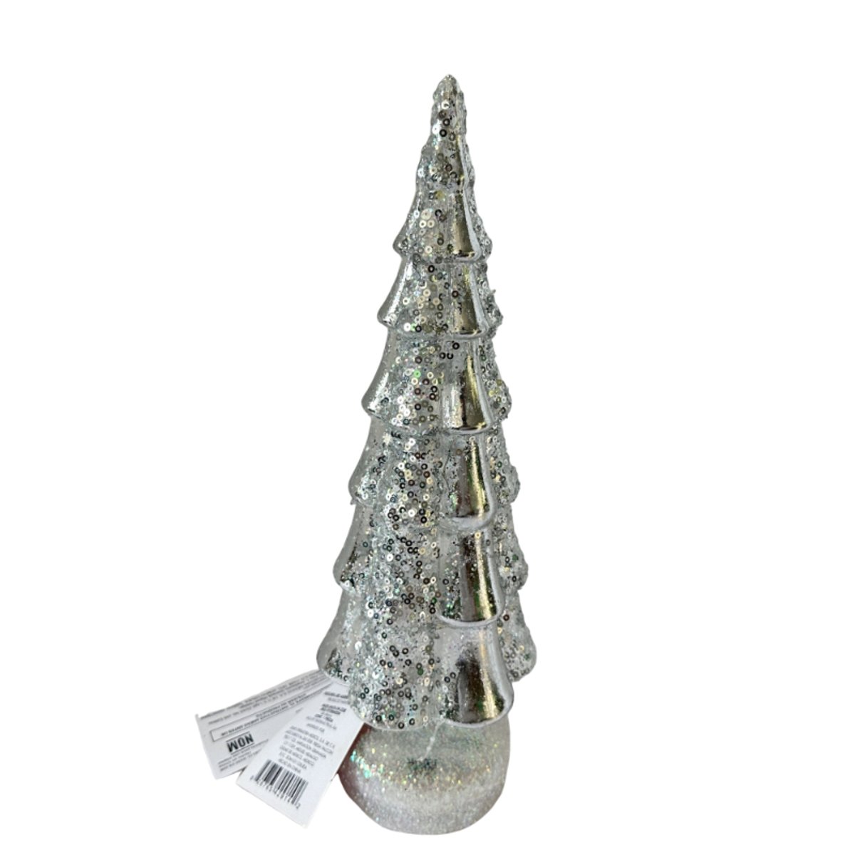 &Aacute;rbol Navide&ntilde;o De Vidrio Con Luz Led 11X11X34Cm image number null