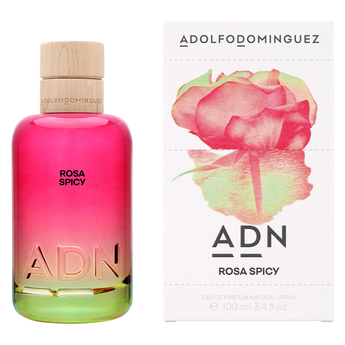 Fragancia Adolfo Dominguez ADN Rosa Spicy Eau de Parfum 100 ml Unisex image number null