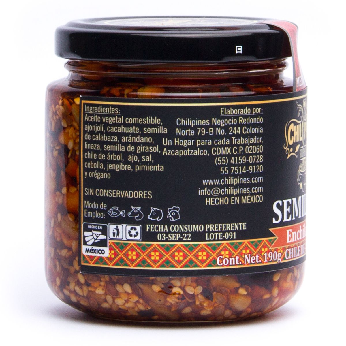 &nbsp;Semillas Enchiladas 190 G Chilipines image number null
