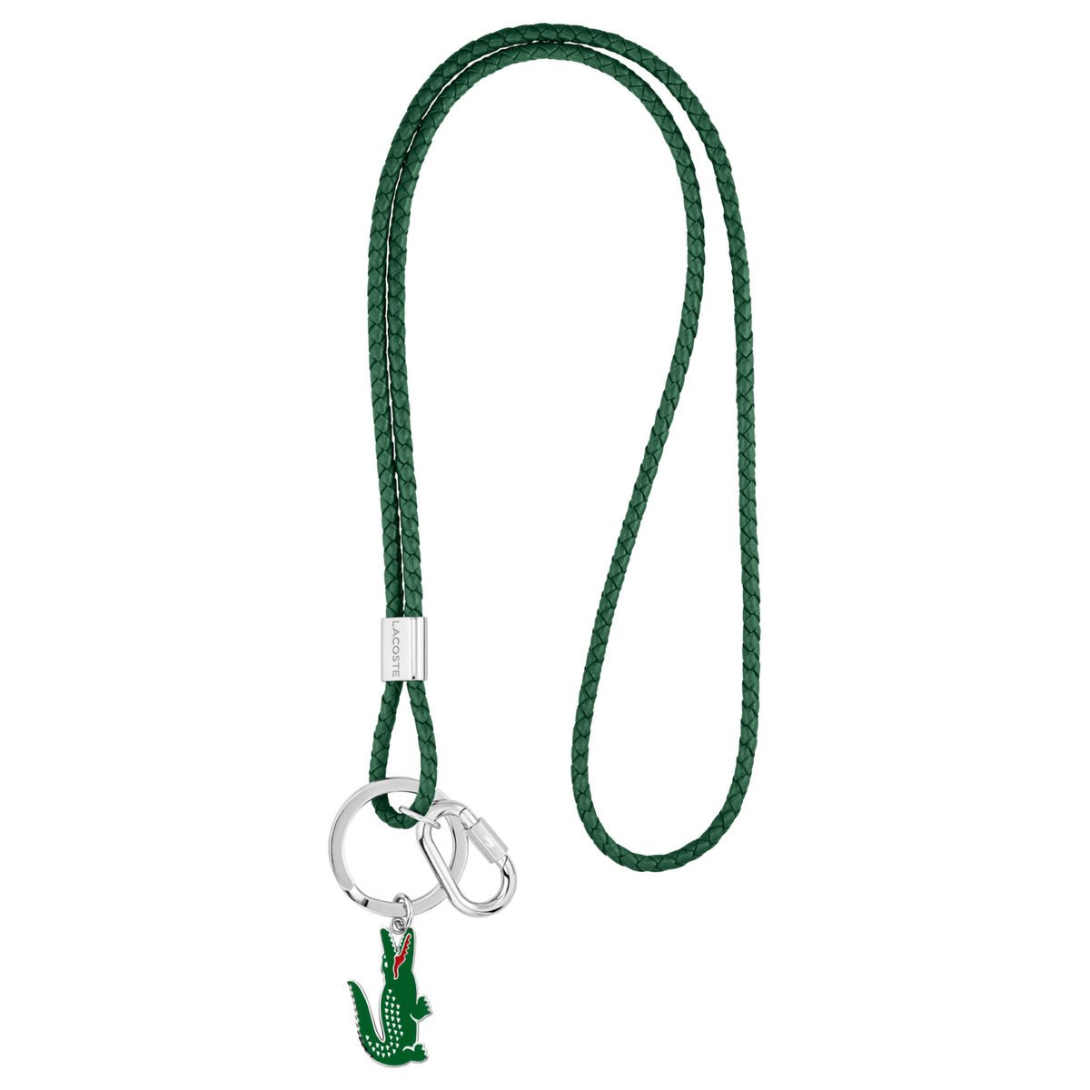 Collar Cocodrilo Plateado Unisex Arthor Piel Verde image number null