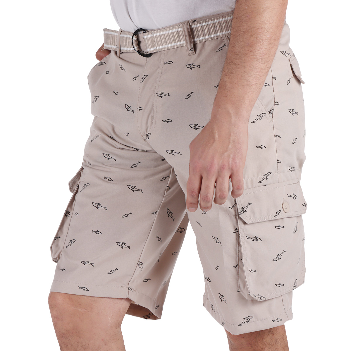 Bermuda Ajuste Regular Print Pescados Tim Men Hombre image number null