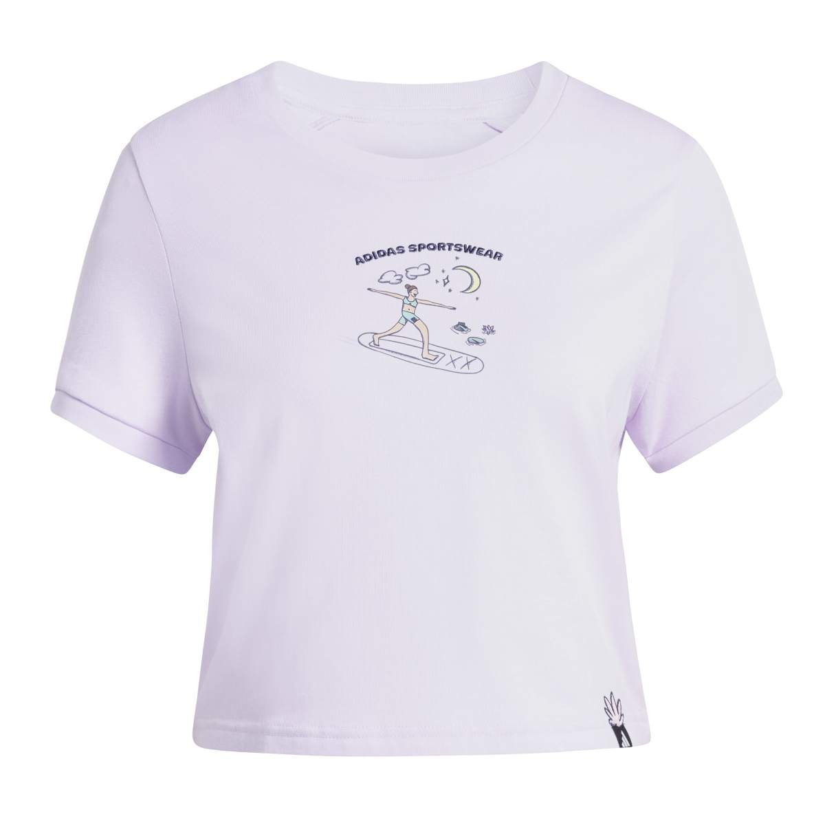 Playera Casual Adidas Manga Corta para Mujer image number null