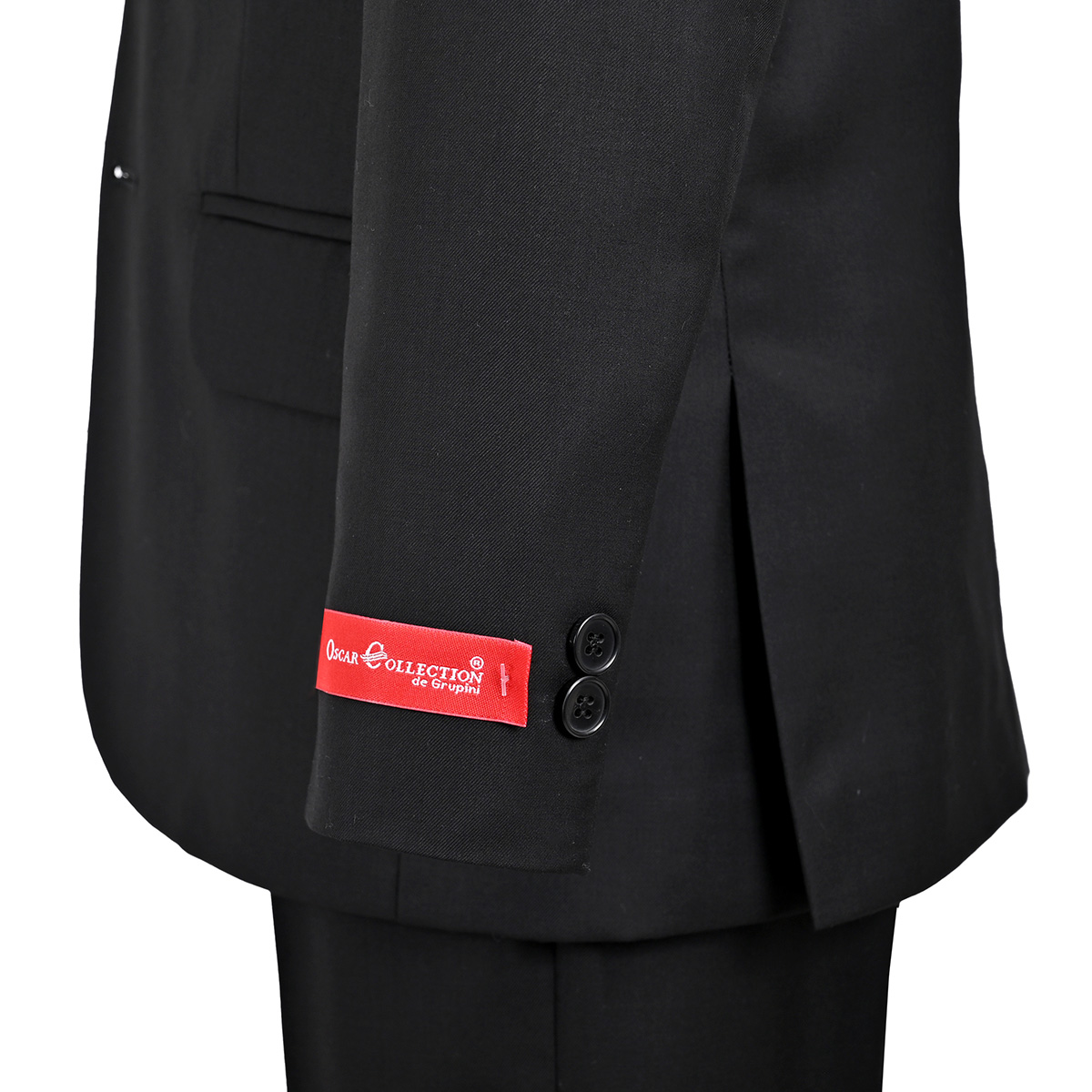 Traje Para Ni&ntilde;o De Vestir Color Liso Negro Oscar Collection image number null