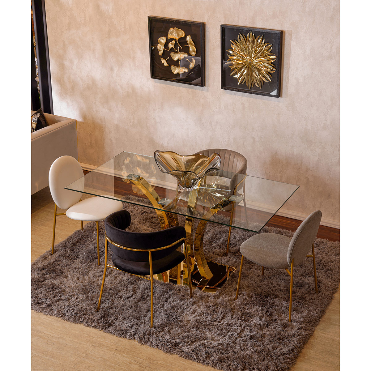 Silla de Comedor Colecci&oacute;n Silvery Gold CONCEPTS LIFE image number null