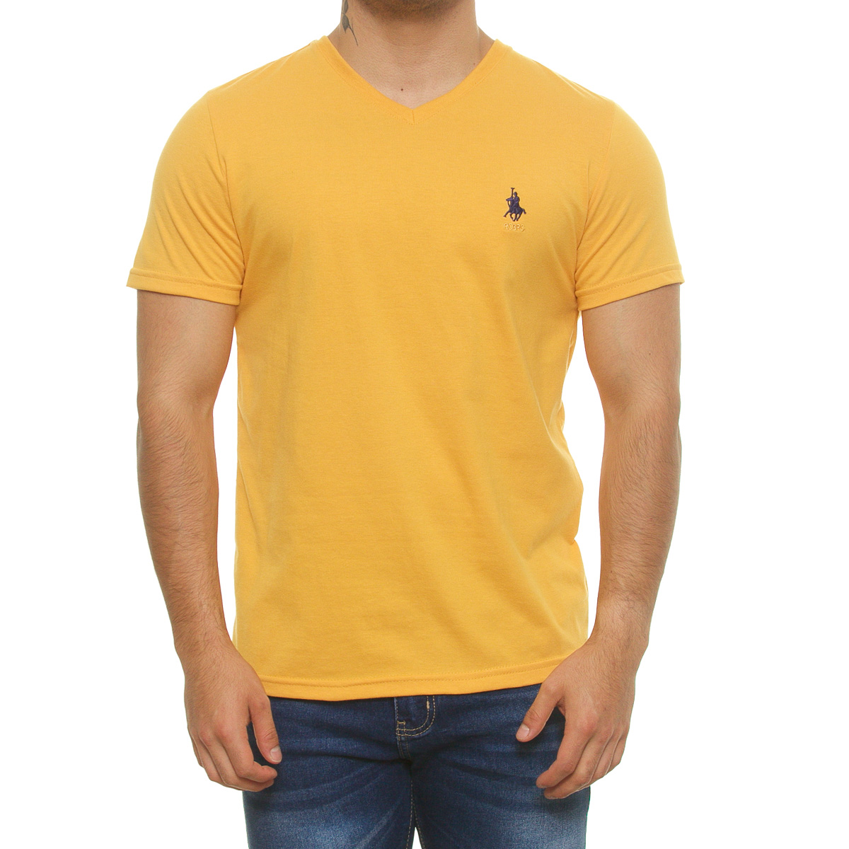 Playera cuello V manga corta para hombre POLO CLUB image number null