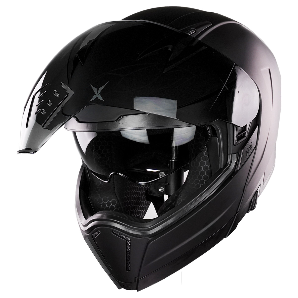 Casco Abatible X-Kov Latin-X Negro Mate image number null
