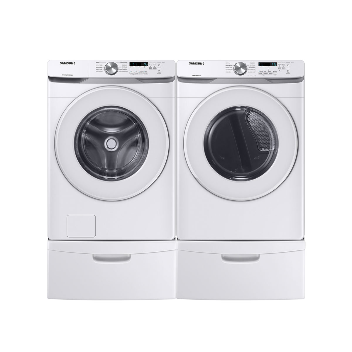 Combo Lavadora Y Secadora Frontal Samsung 20 Kg Blanco F-Wd20t6000wcp image number null
