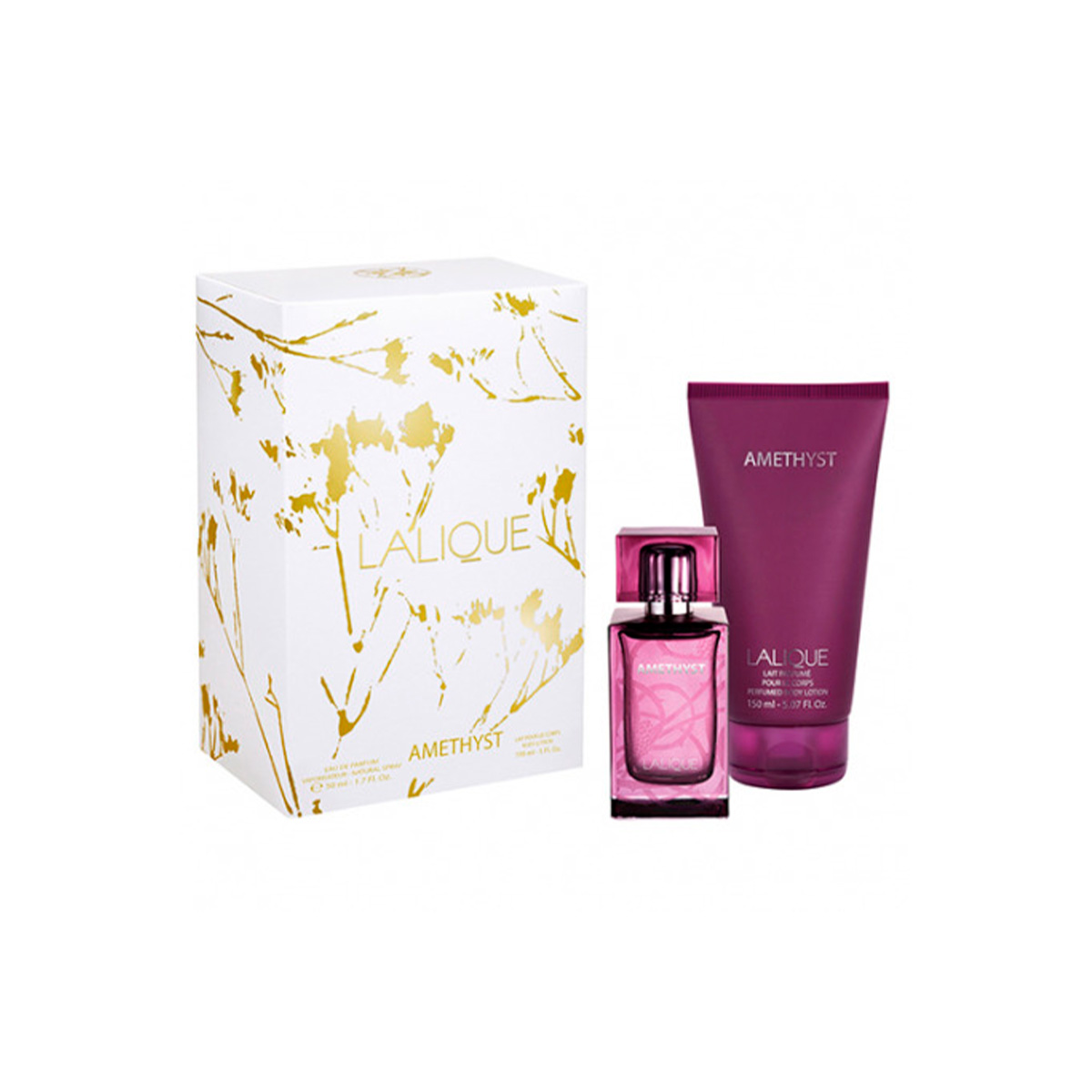 Set Lalique Amethyst  50 Ml + Body Lotion 150 Ml Para Mujer image number null