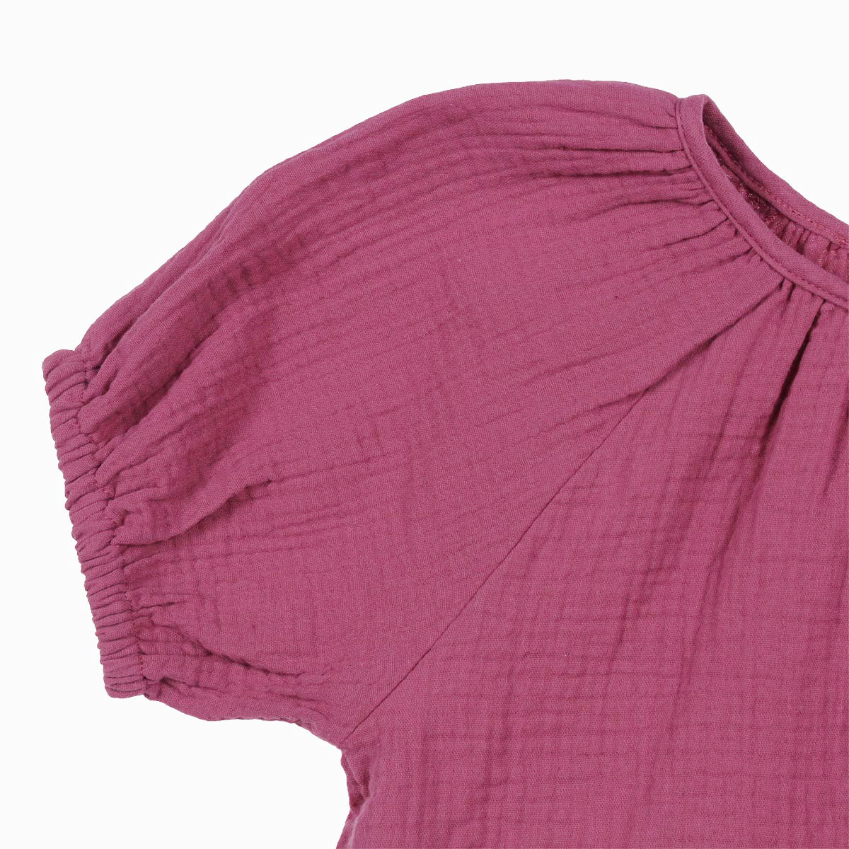 Blusa Cuello Redondo Manga Corta Muselina Jeanious Ni&ntilde;a image number null