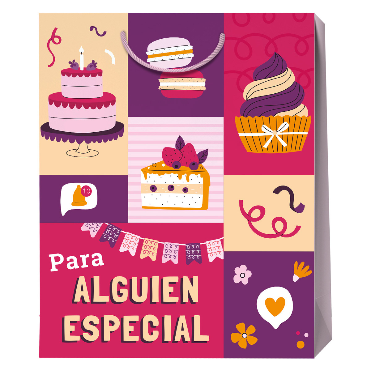 Bolsa Mediana Cumplea&ntilde;os Mate Varios Modelos 1 Pieza image number null