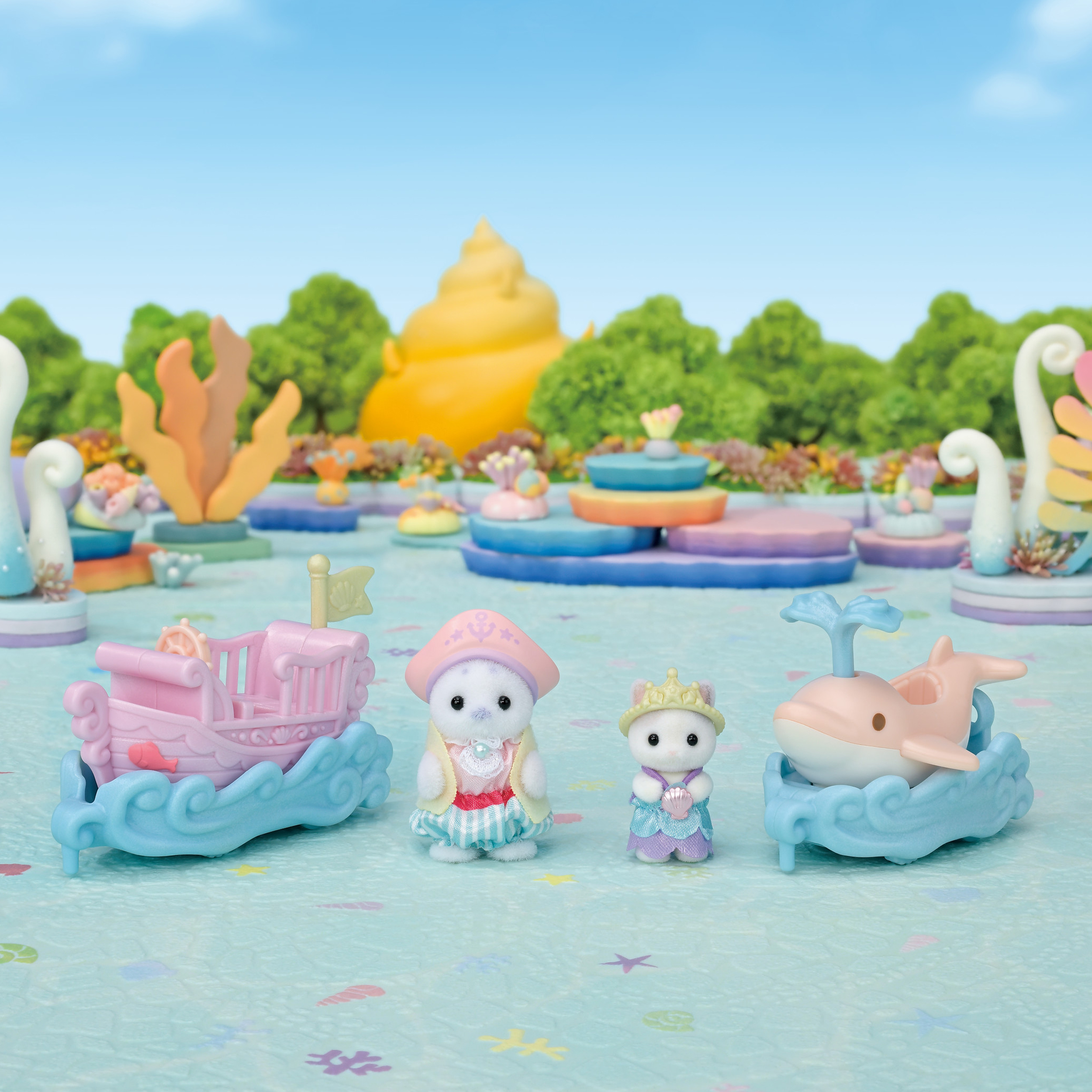 Sylvanian Families Puffy Y Cara Surcan Las Olas image number null