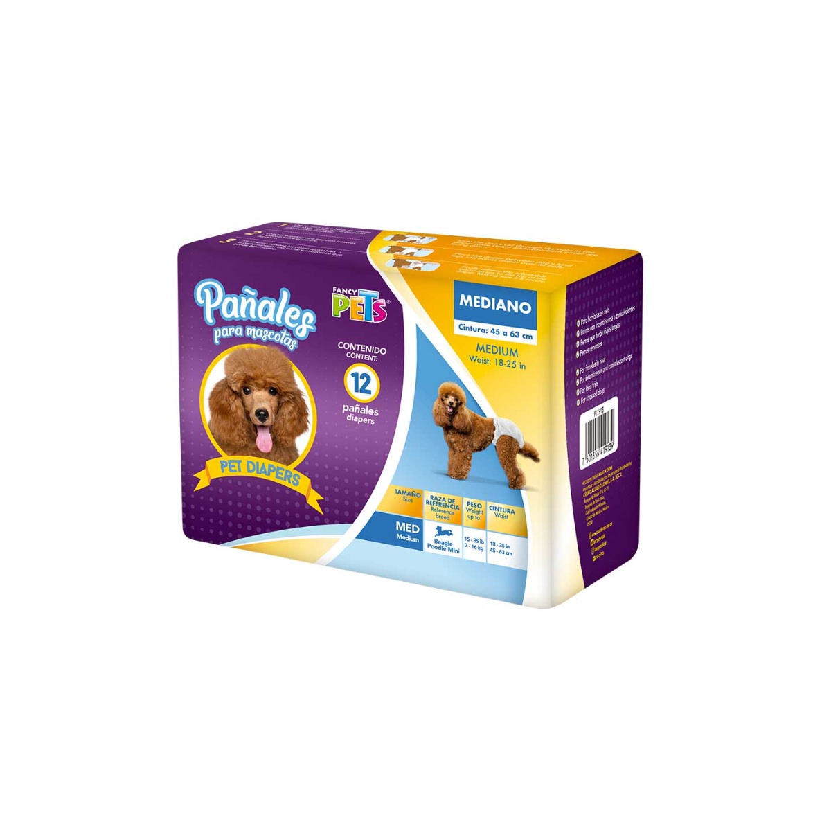 Pa&ntilde;al Med Para perro 12 Pz Fancy Pets image number null