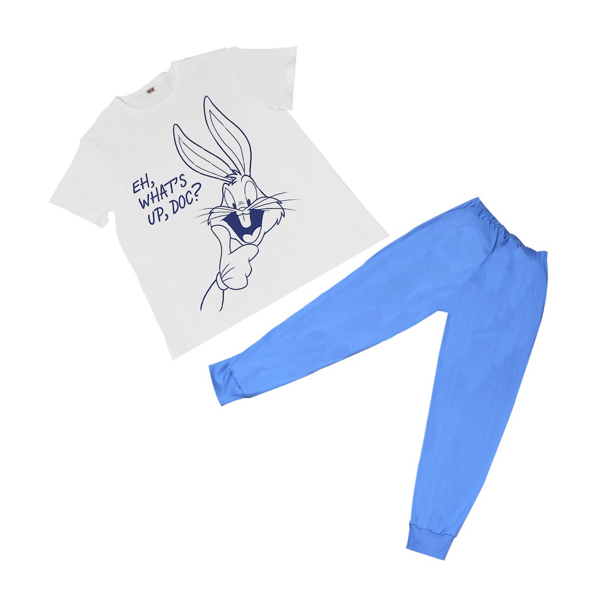 Pijama de Playera y Pantal&oacute;n con Dise&ntilde;o Looney Tunes para Hombre image number null