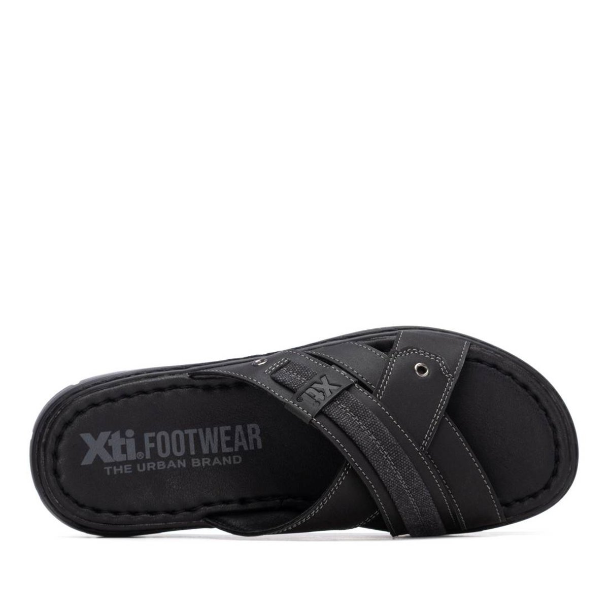 Sandalia Slide Xti Negro con Doble Cinta para Hombre image number null