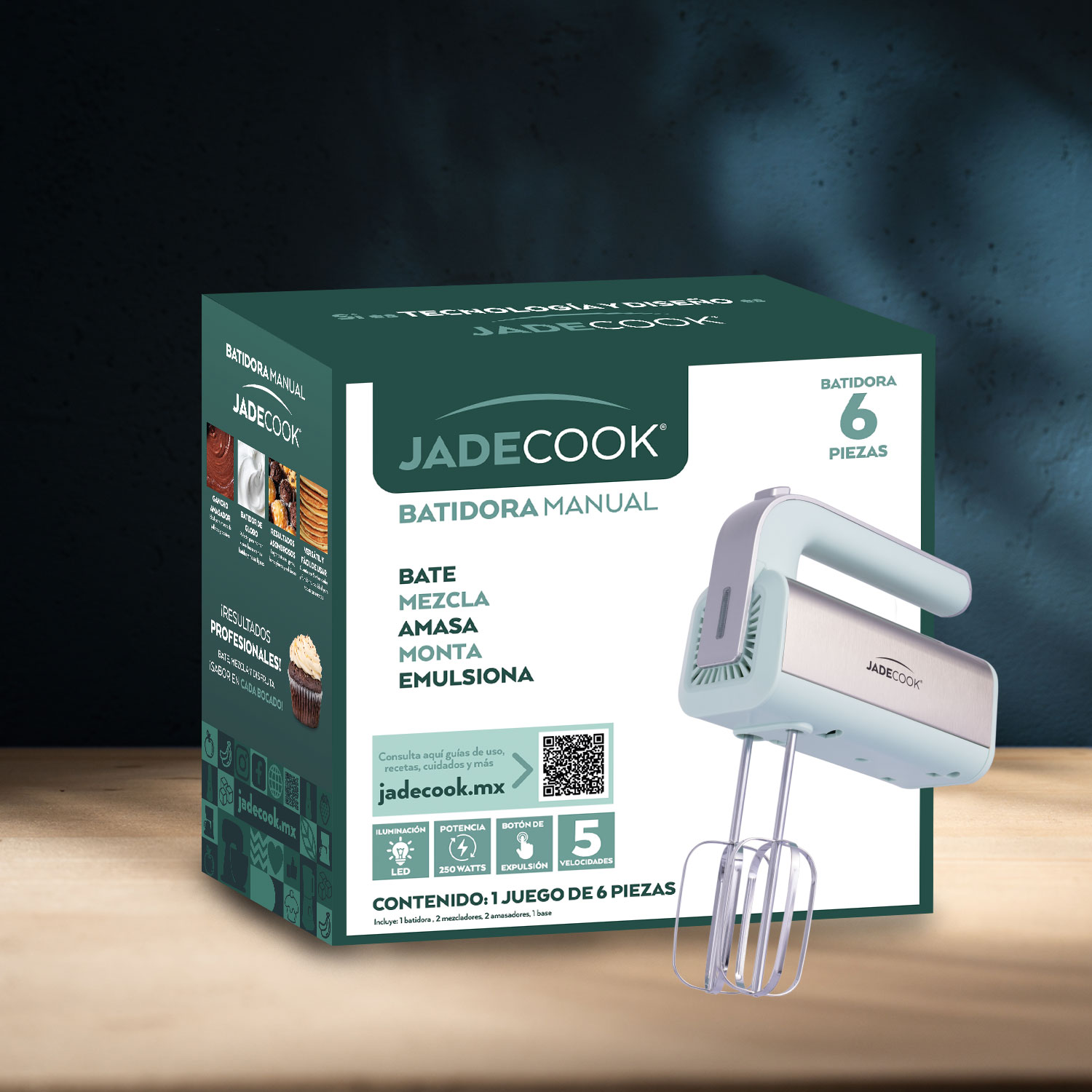 Batidora Manual 5 Vl Jade Cook image number null