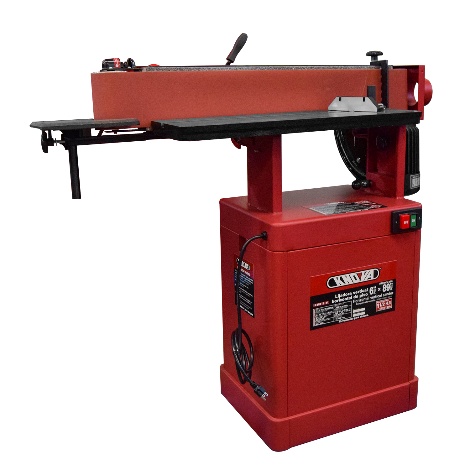 Lijadora Horizontal y Vertical Profesional de  "6 X 89" KN BHV-689  Knova image number null