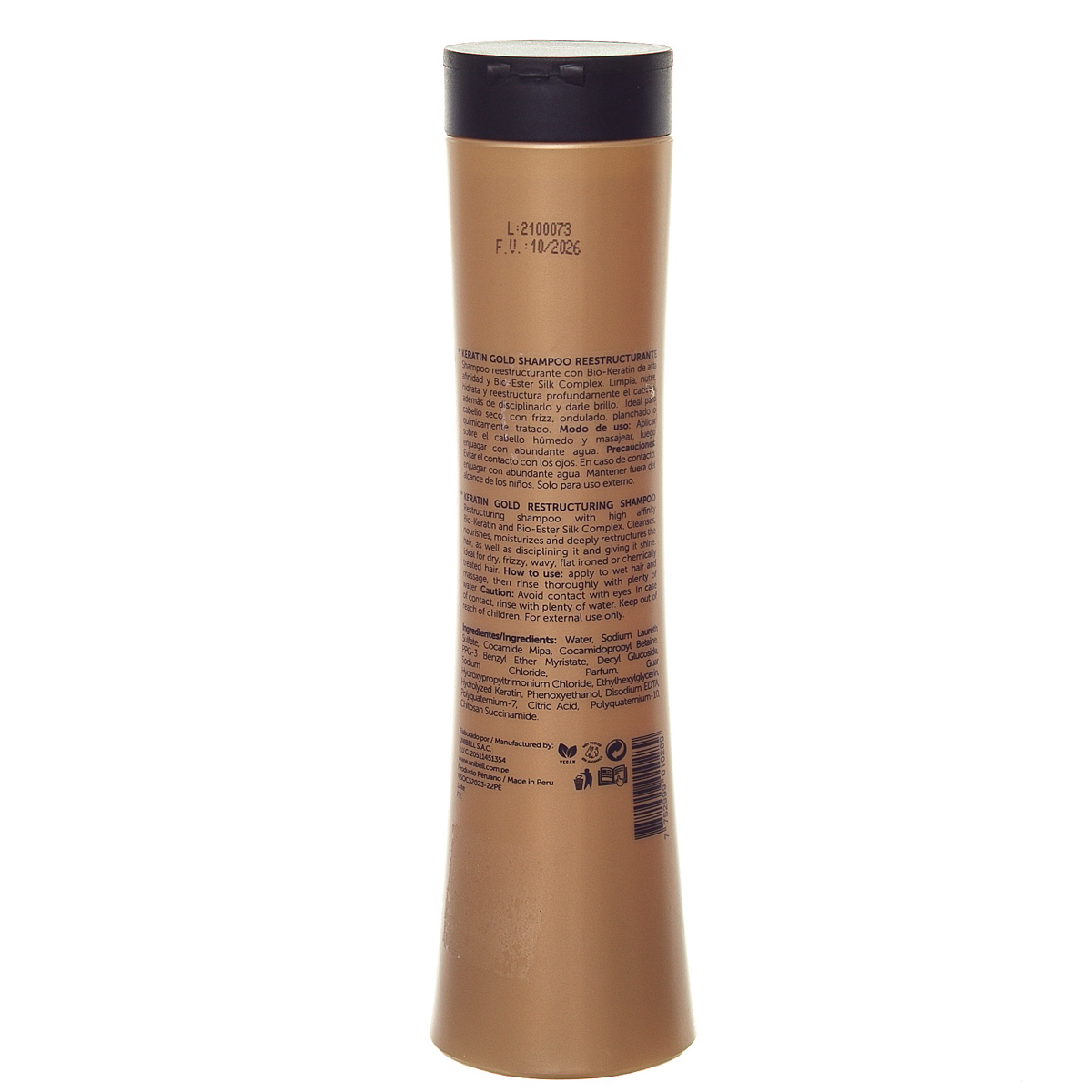 Keratin Gold Shampoo Reestructurante image number null