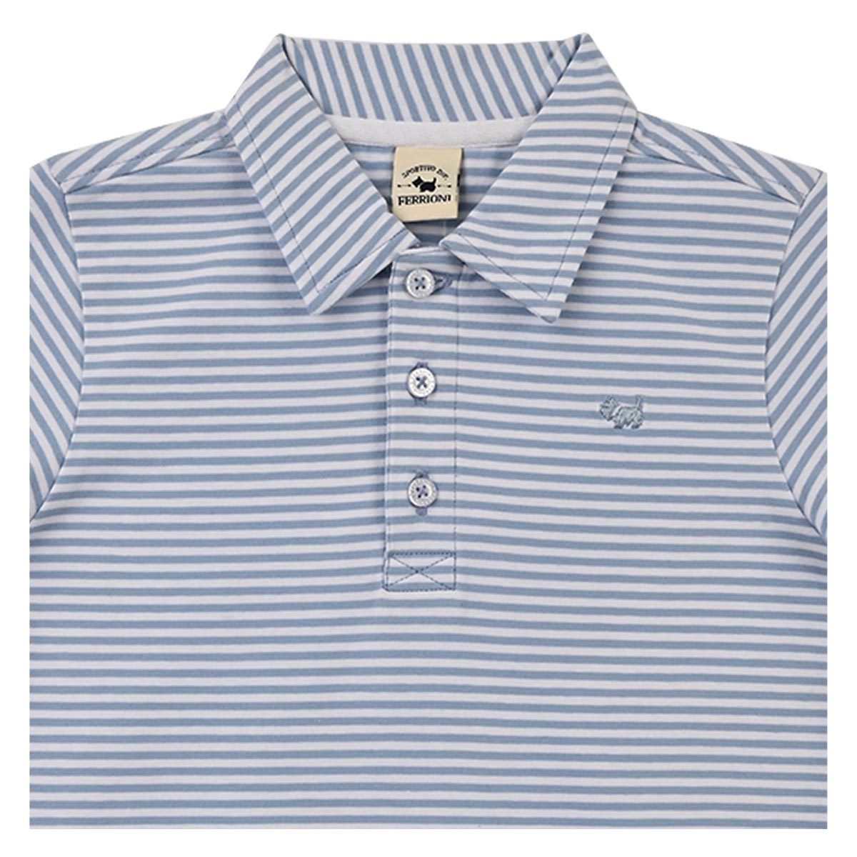 Playera Polo Rayas Brakel Ferrioni Manga Corta para Beb&eacute; Ni&ntilde;o image number null