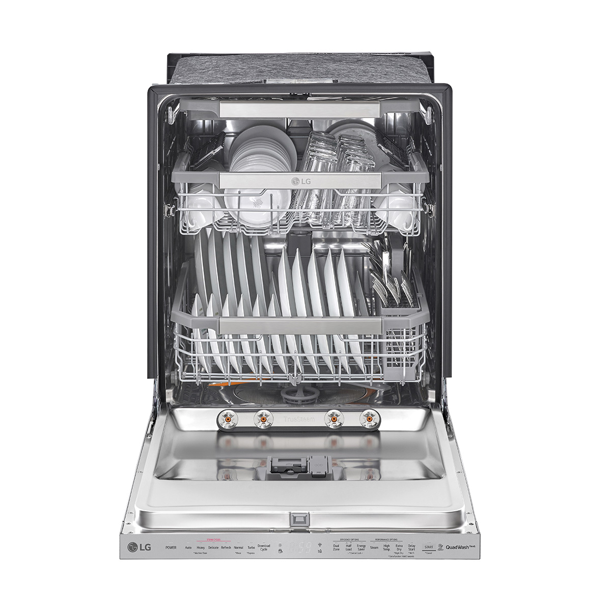 Lavavajillas LG QuadWash TrueSteam Empotre Acero Inoxidable color Negro LDP6810SS image number null