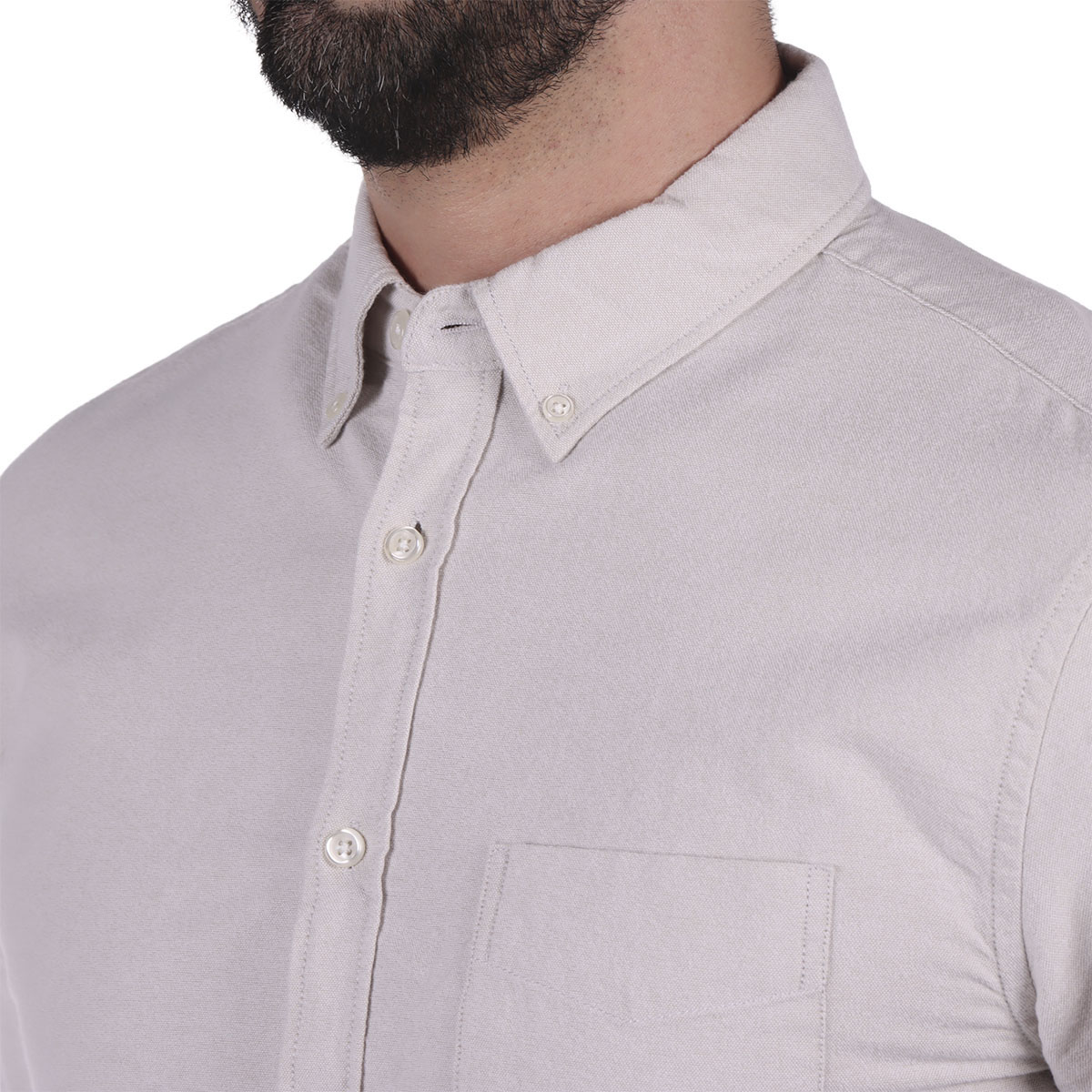 Camisa Oxford Manga Larga Dise&ntilde;o Liso Jeanius para Hombre image number null