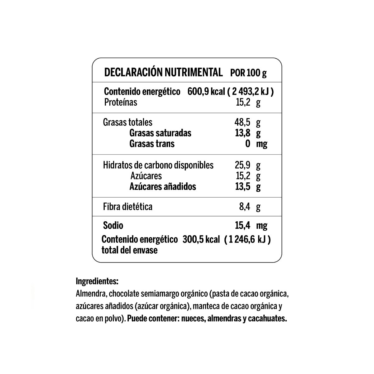 Almendras Con Chocolate &Eacute;kole 50g image number null