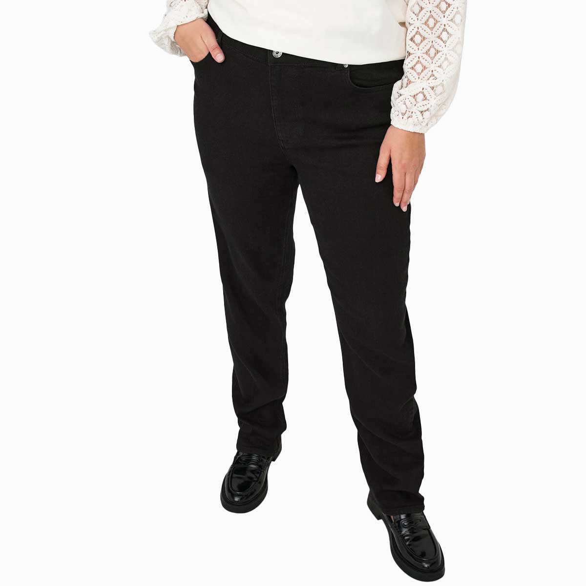 Pantal&oacute;n Mezclilla Straight Only Carmakoma Para Mujer Curvy image number null