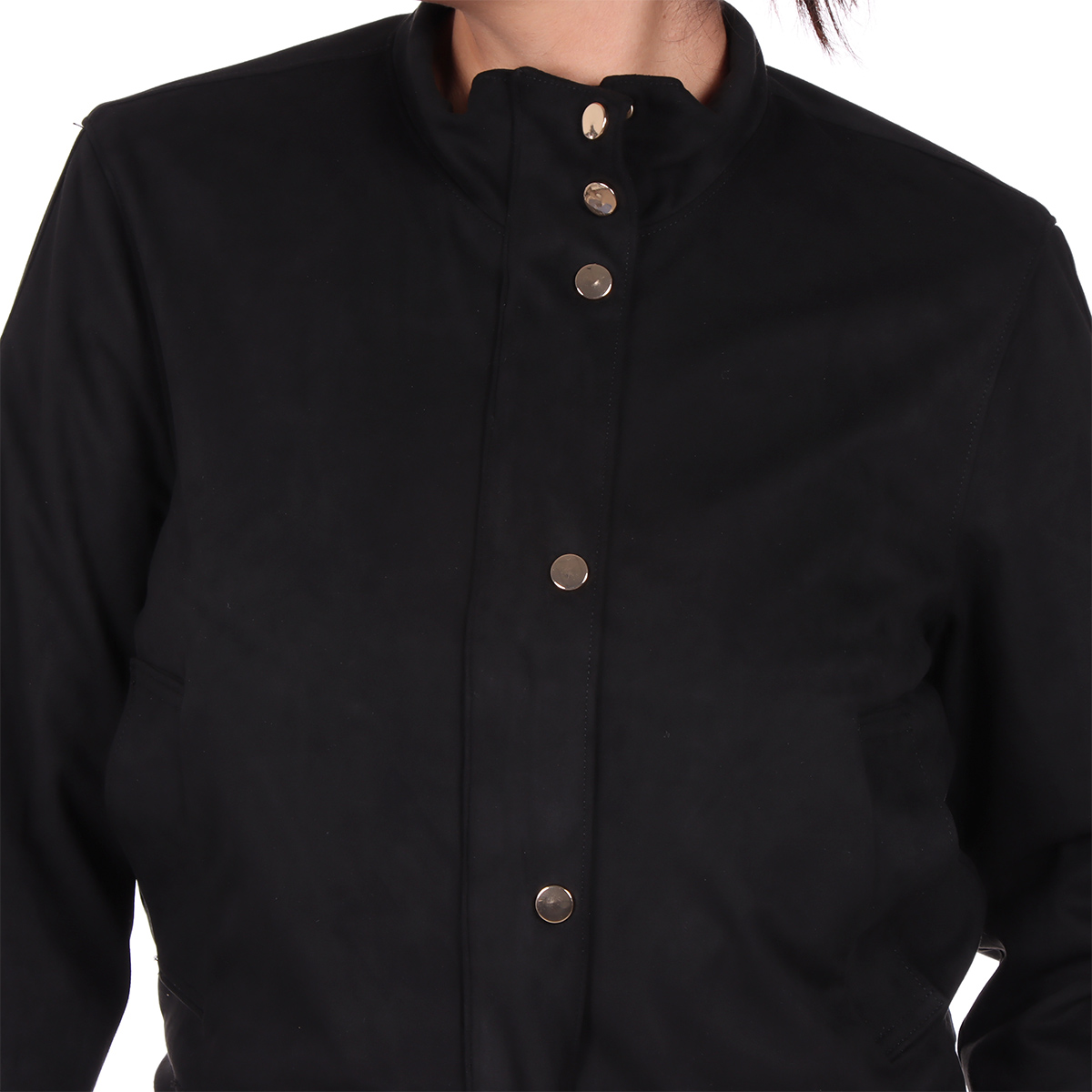 Chamarra Suede con Botones Arqueology para Mujer image number null