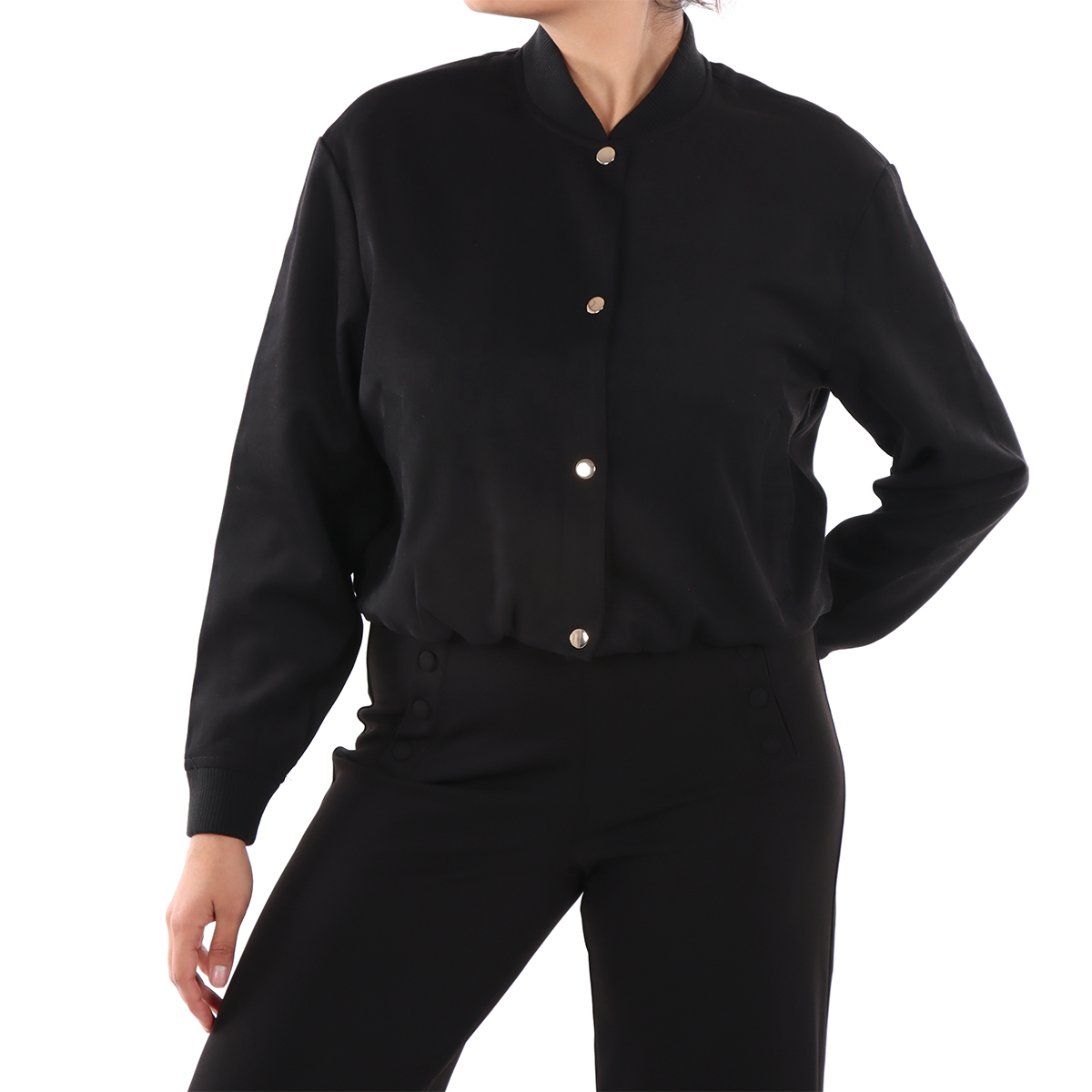 Chamarra Bomber con Botones Life Styler para Mujer image number null