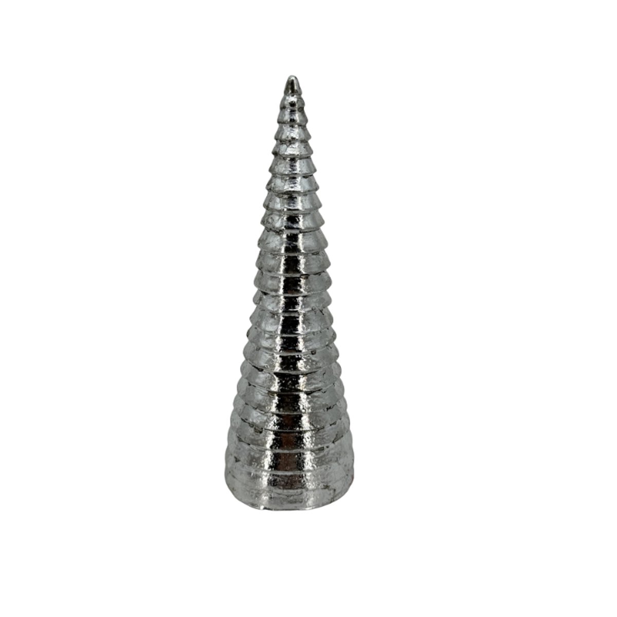 &Aacute;rbol Navide&ntilde;o De Resina De Pie Color Plata 6X6X19Cm image number null