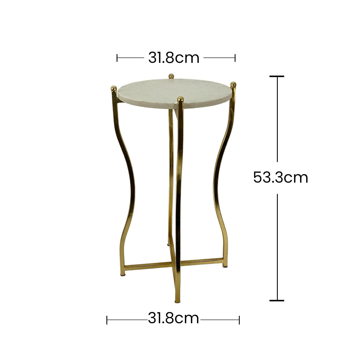 Mesa Bombay Colecci&oacute;n Luxe Gold Concepts Life image number null